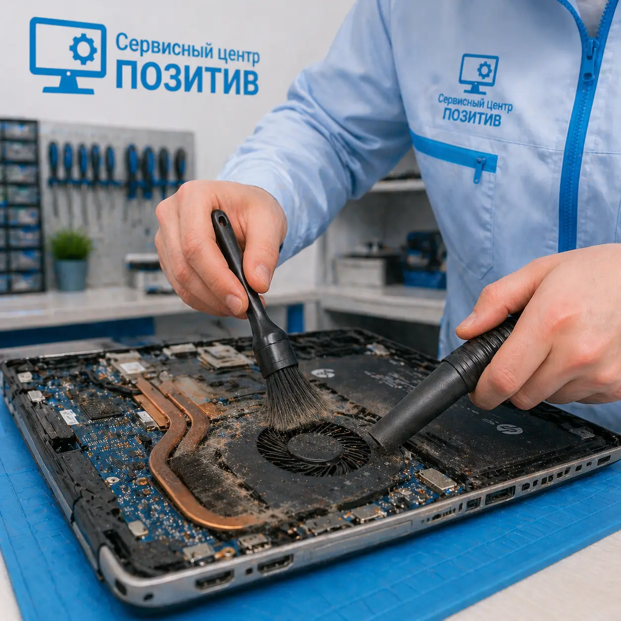 чистка ноутбука HP в Новокуйбышевске