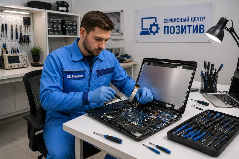 Замена шлейфа матрицы ноутбука в Новокуйбышевске