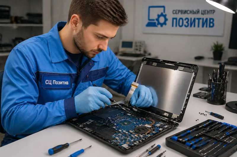 Ремонт шлейфа матрицы ноутбука в Новокуйбышевске