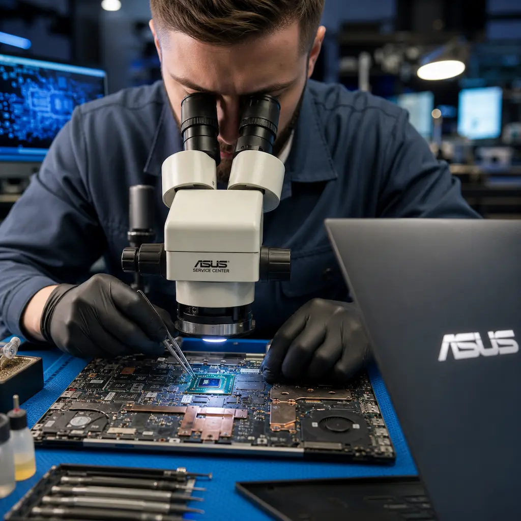 Замена видеокарты ноутбука Asus в Новокуйбышевске