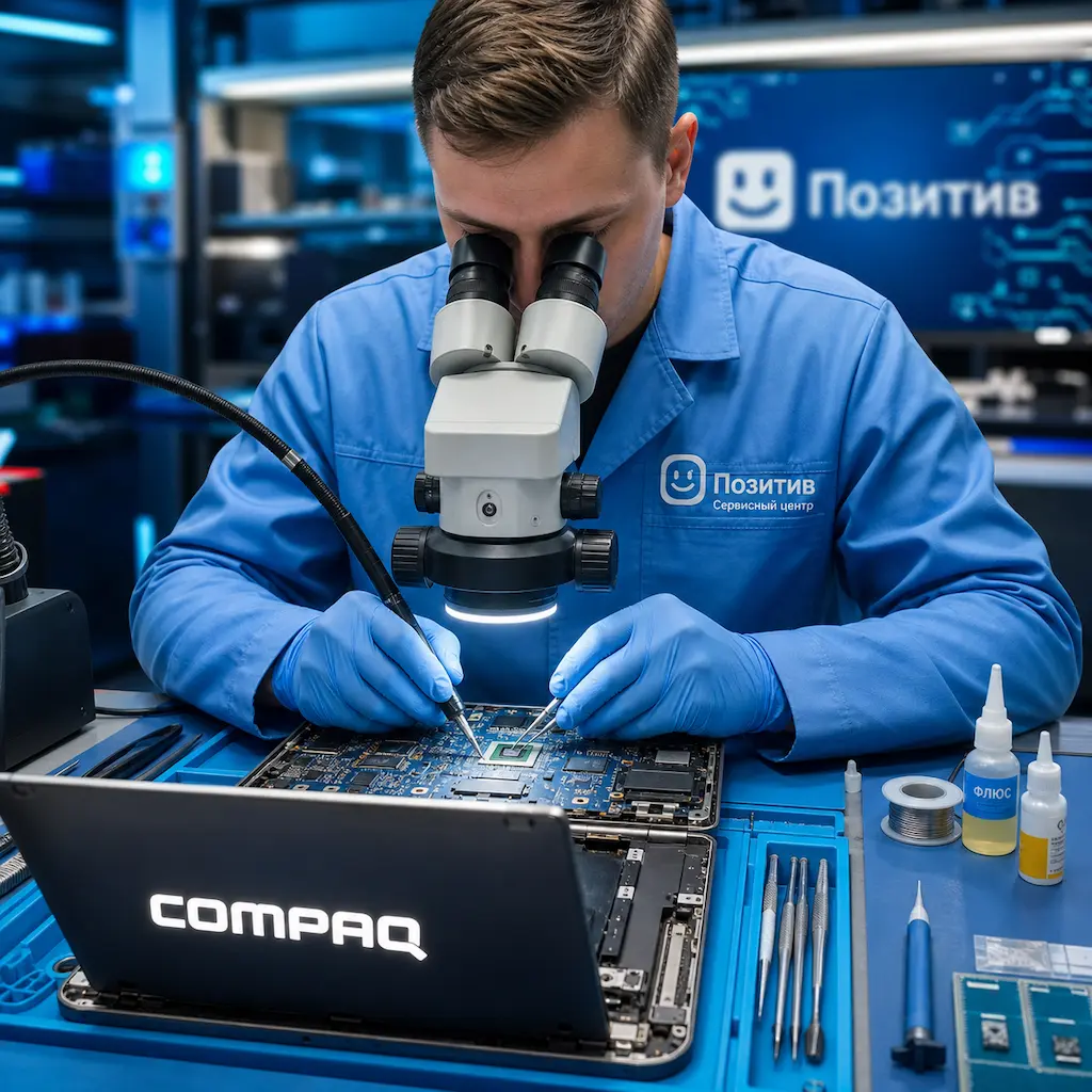 Замена видеокарты ноутбука Compaq в Новокуйбышевске