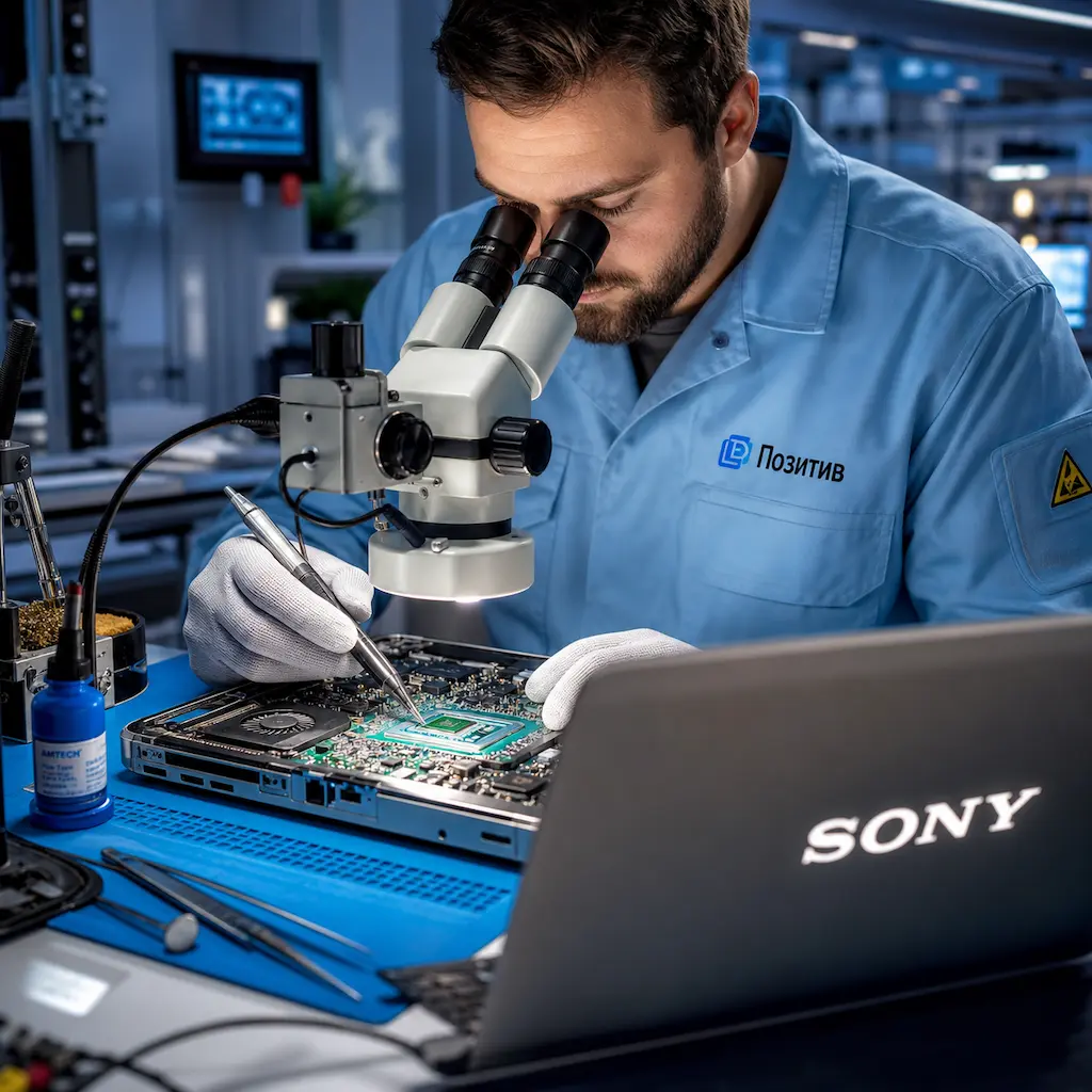 Замена видеокарты ноутбука Sony в Новокуйбышевске