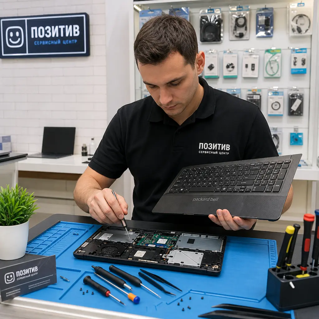 заменить клавиатуру на ноутбуке Packard Bell в Новокуйбышевске