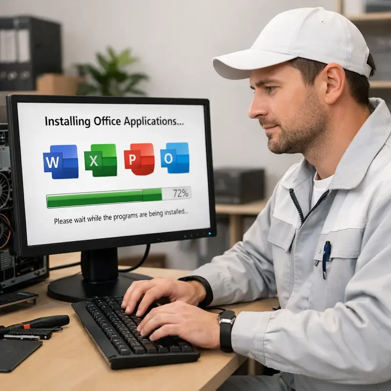 установка офисных программ на компьютер в Новокуйбышевске