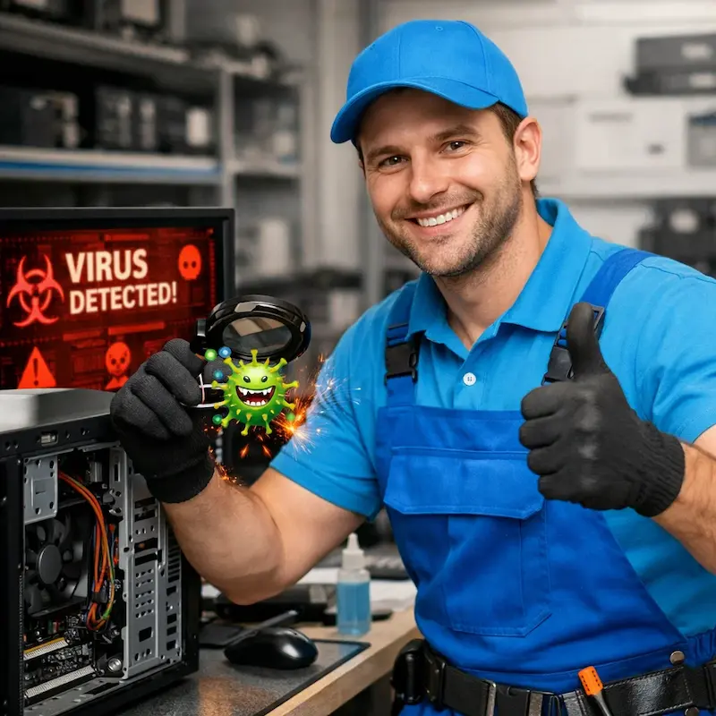 Удаление вирусов с компьютера в Новокуйбышевске