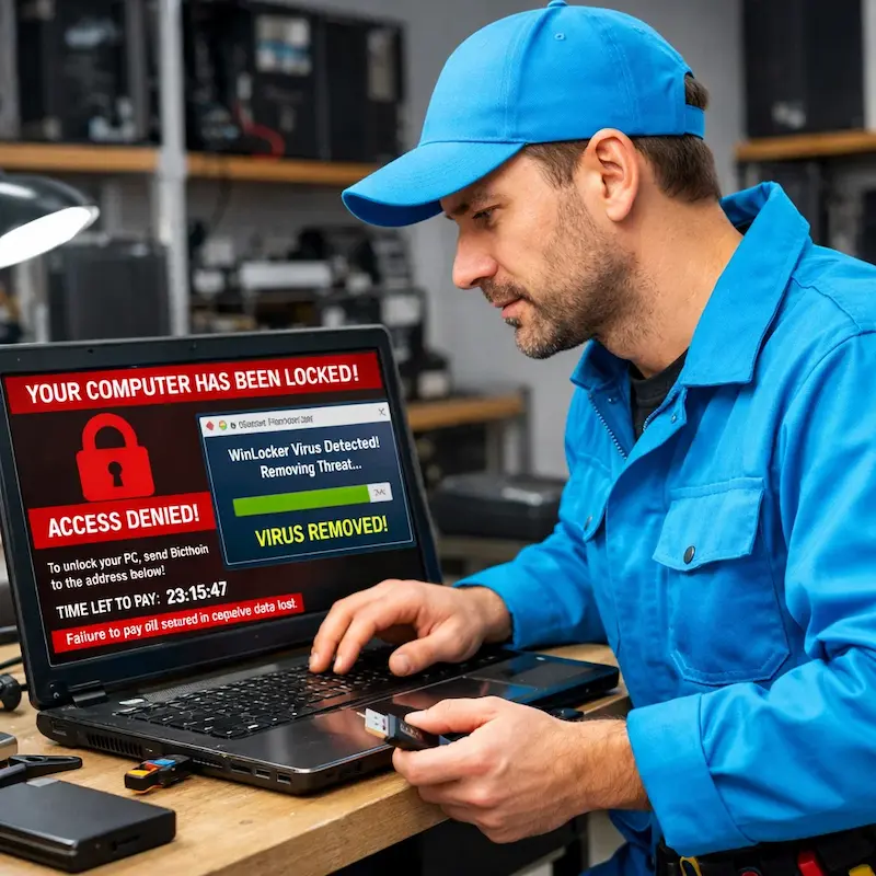 Поможем разблокировать компьютер и ноутбук в Новокуйбышевске